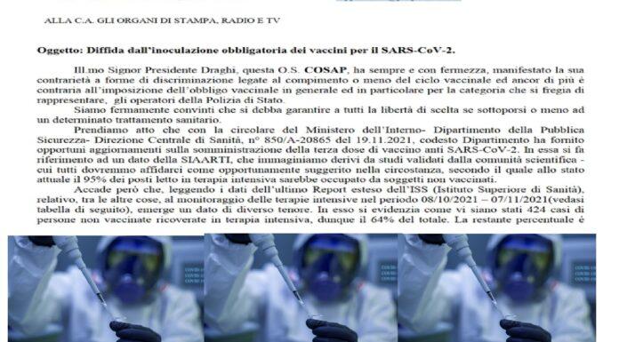 Diffida vaccini Covid e governo, testo e gravi effetti salute