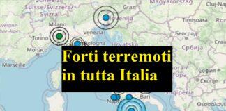 Forti terremoti in tutta Italia, non si arresta lo sciame sismico da nord a sud