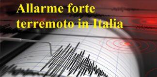 Allarme forte terremoto in Italia, ecco dove è successo