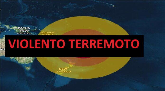 Violento terremoto, ecco la zona colpita