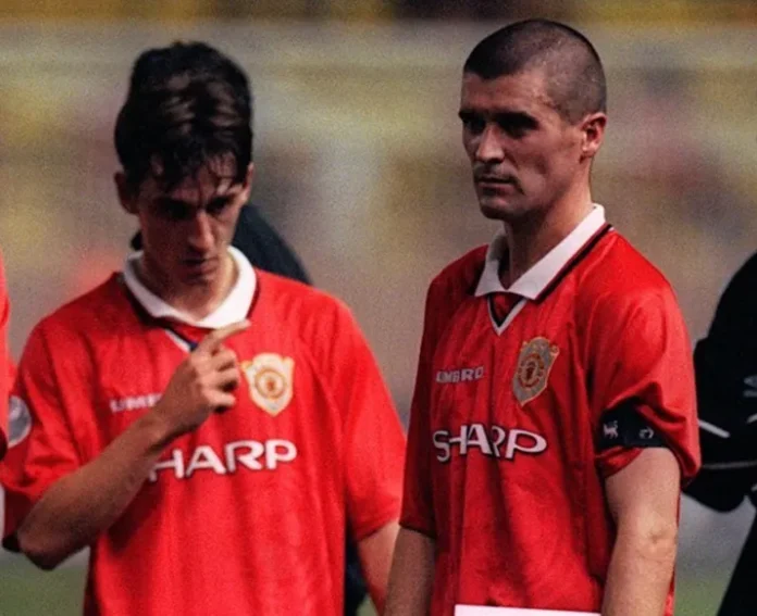 Gary Neville e Roy Keane