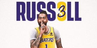 Lakers da record, D'Angelo Russell tiri tripli