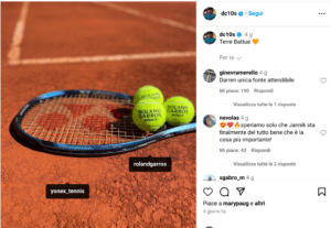 Darren Cahill pubblica un indizio sulla partecipazione di Sinner al Roland Garros